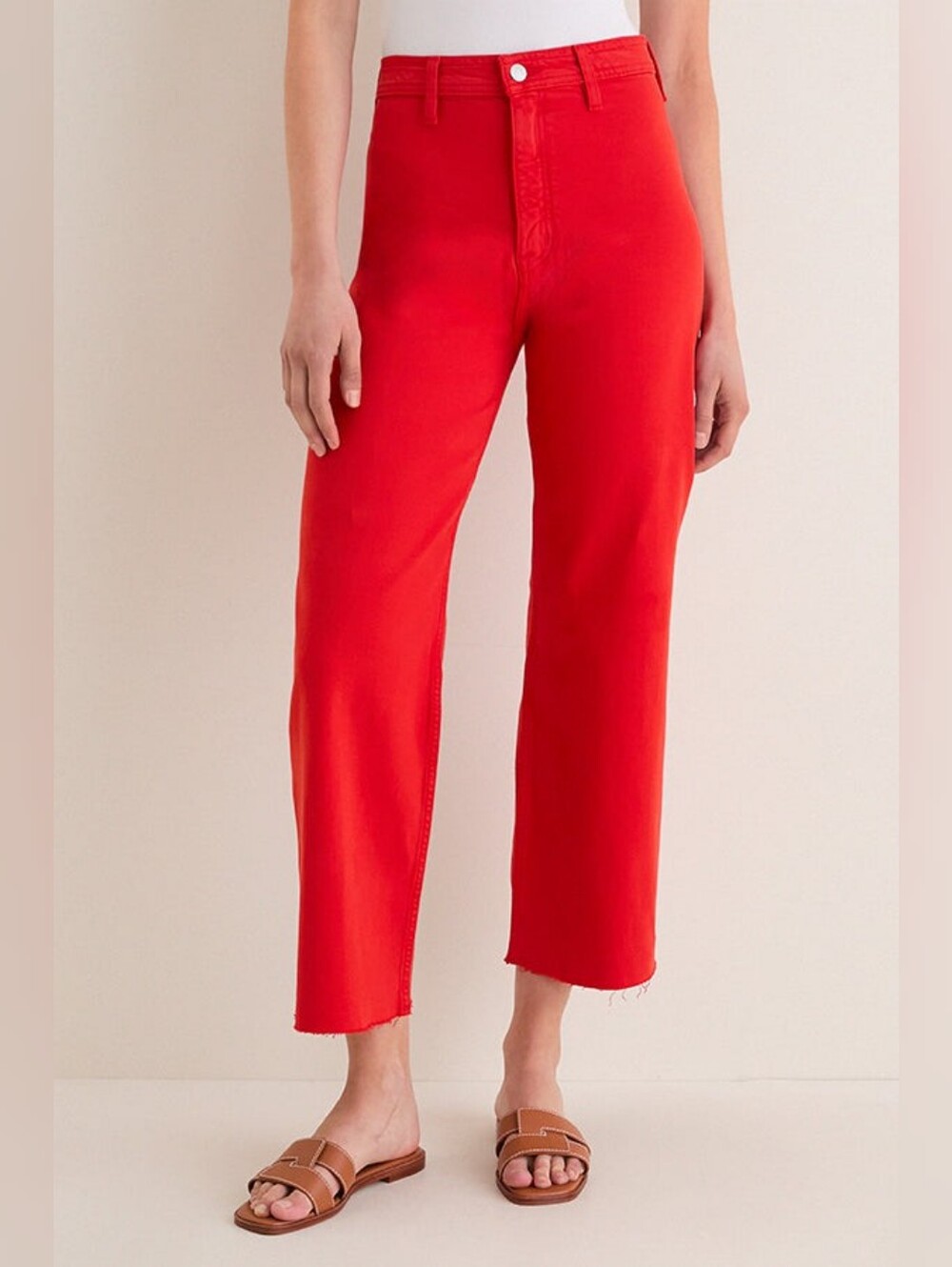 Pistola Penny High Rise Crop Wide Leg Jean